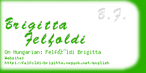 brigitta felfoldi business card